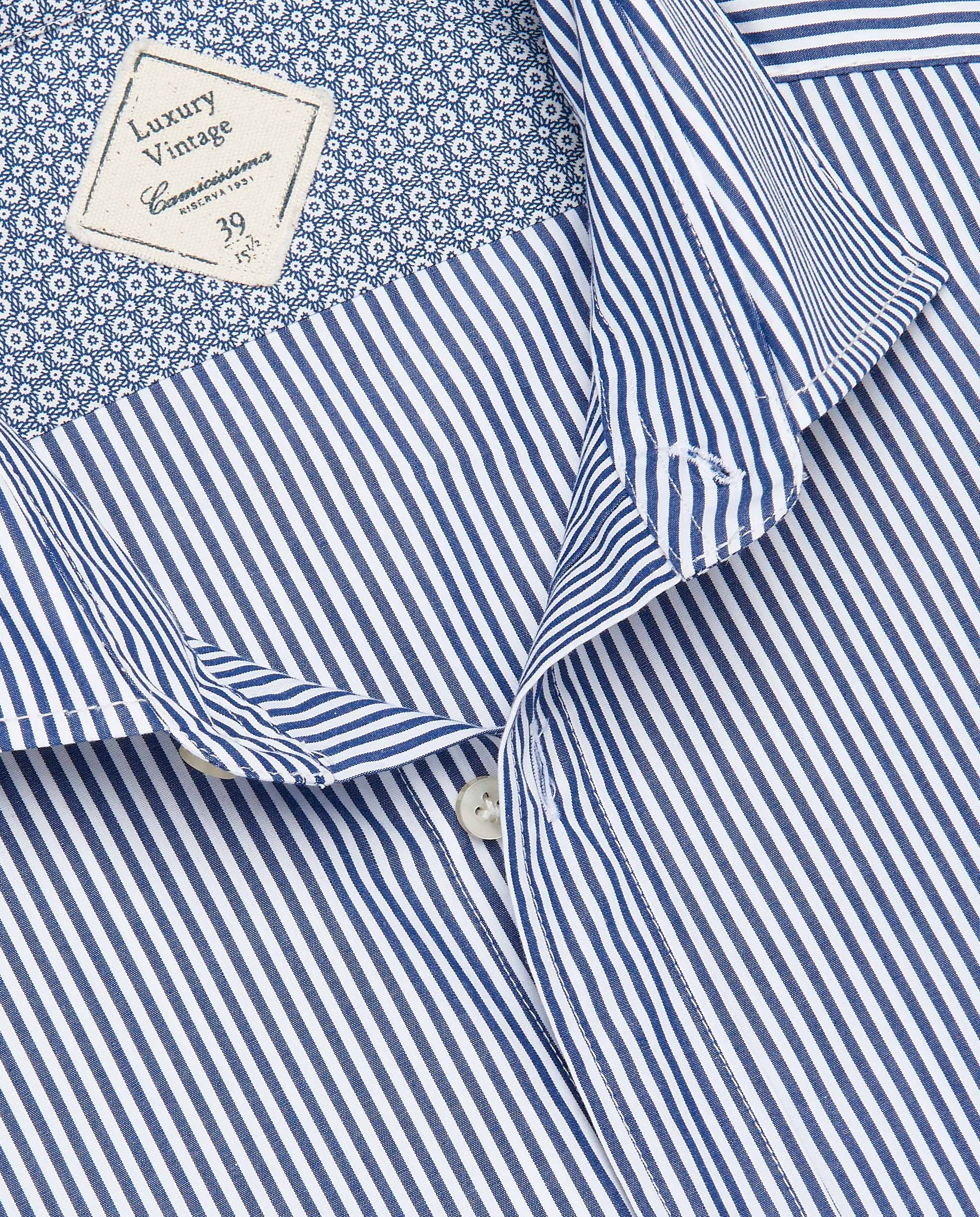 Camicia blu hotsell righe bianche