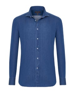 Camicia trendy blue denim, regular francese