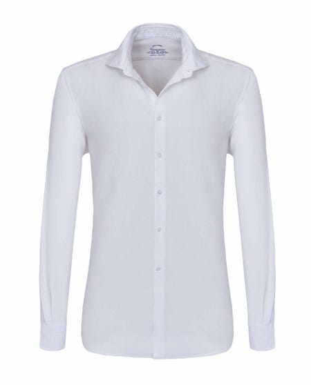 Camicia trendy leno bianca 103rp- francese_0