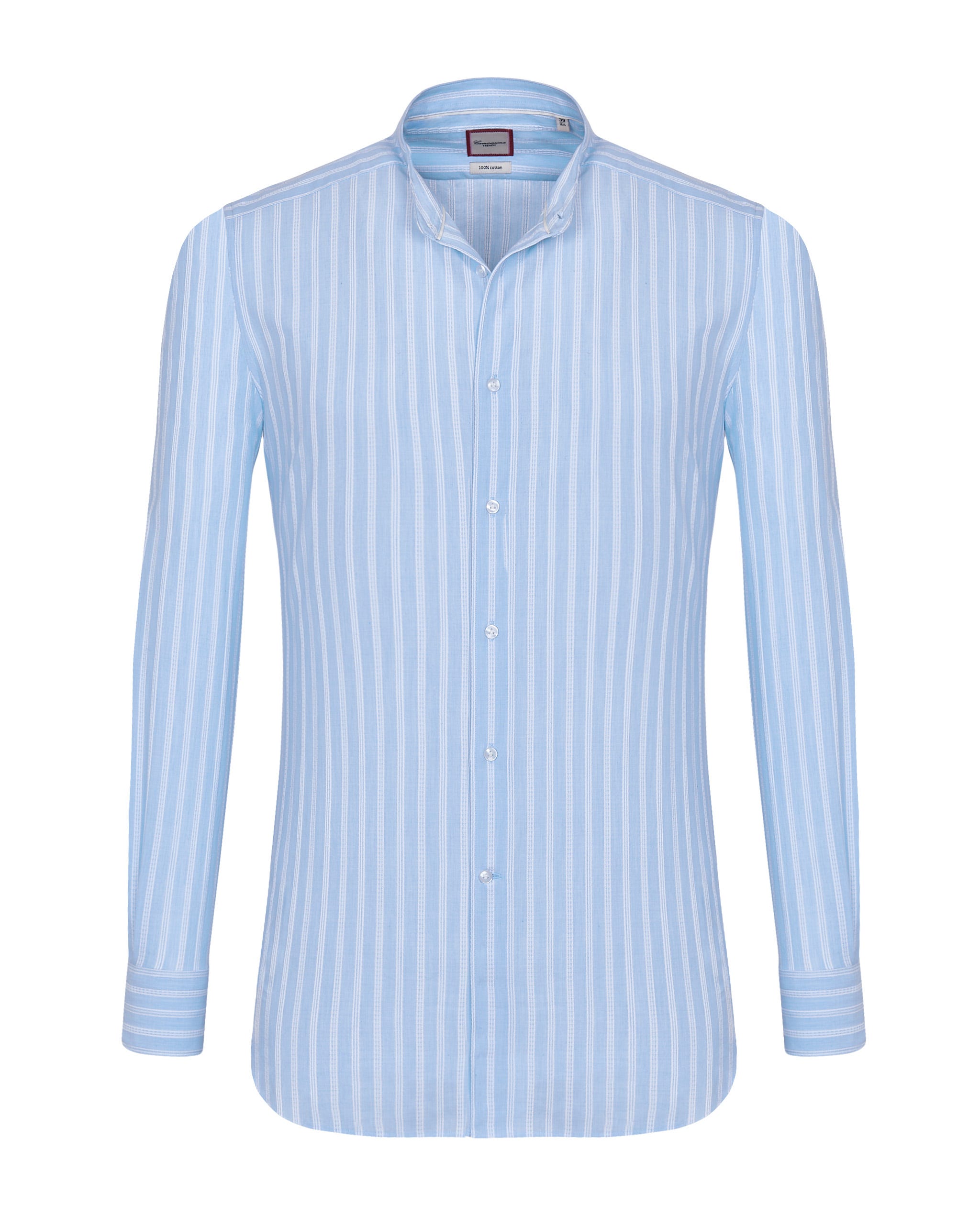 Camicia trendy a righe collo coreana Camicissima
