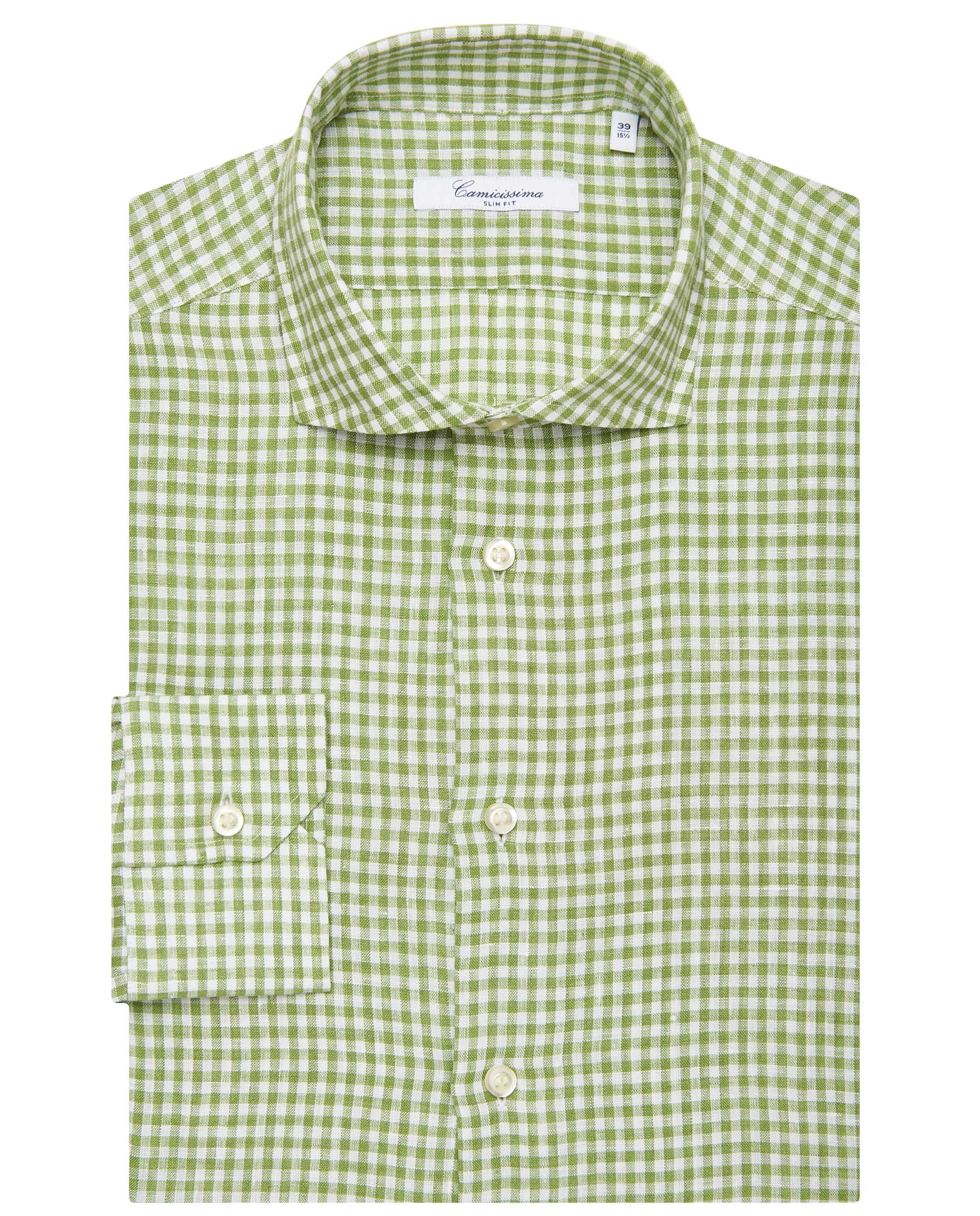 Camicia a quadri verde outlet