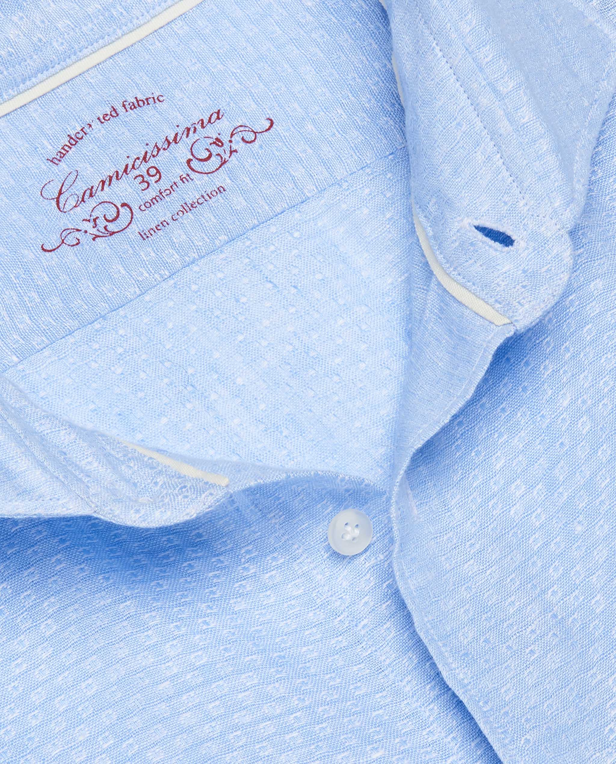 Camicia lino clearance azzurra uomo