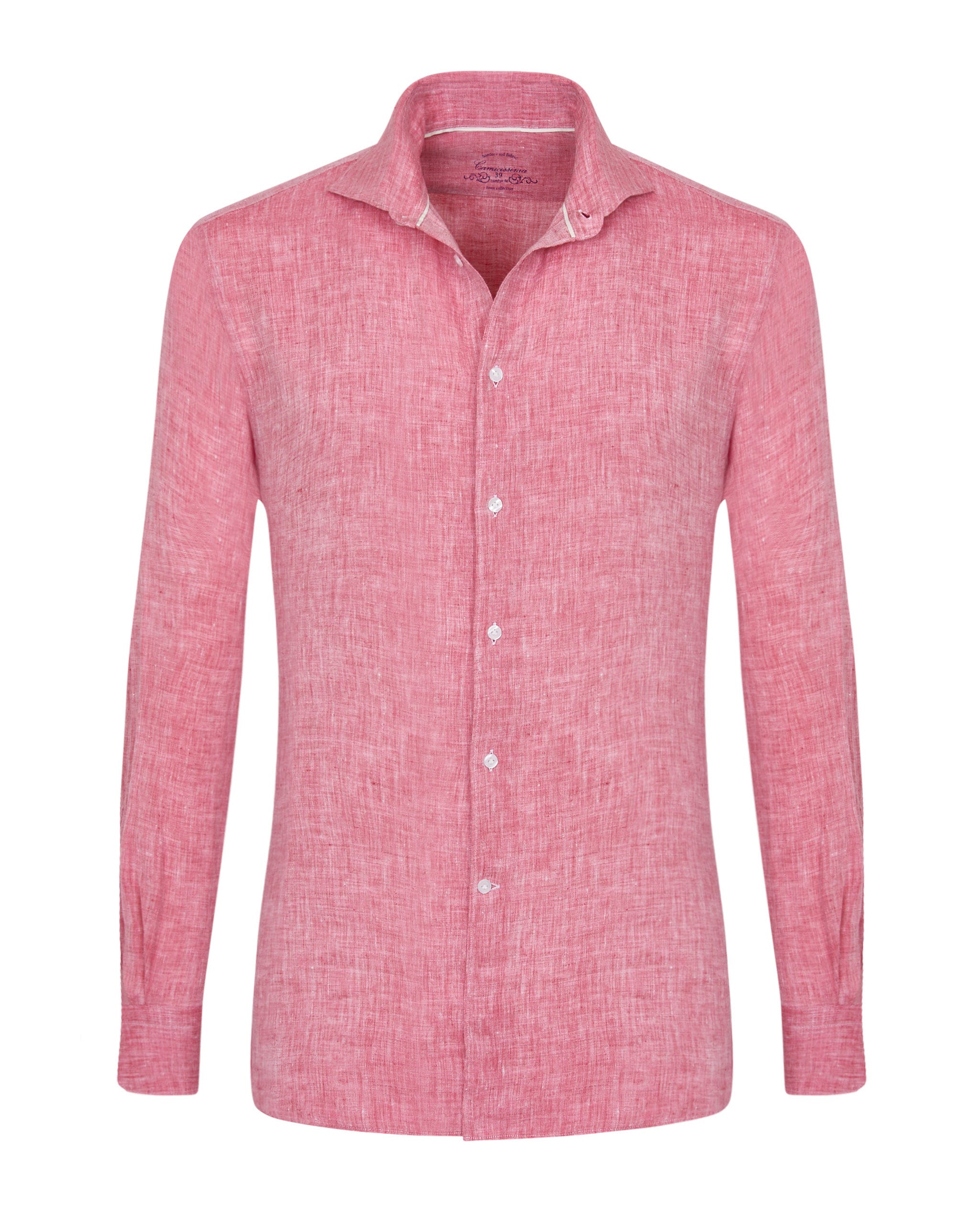 Camicia trendy lino rossa francese Camicissima