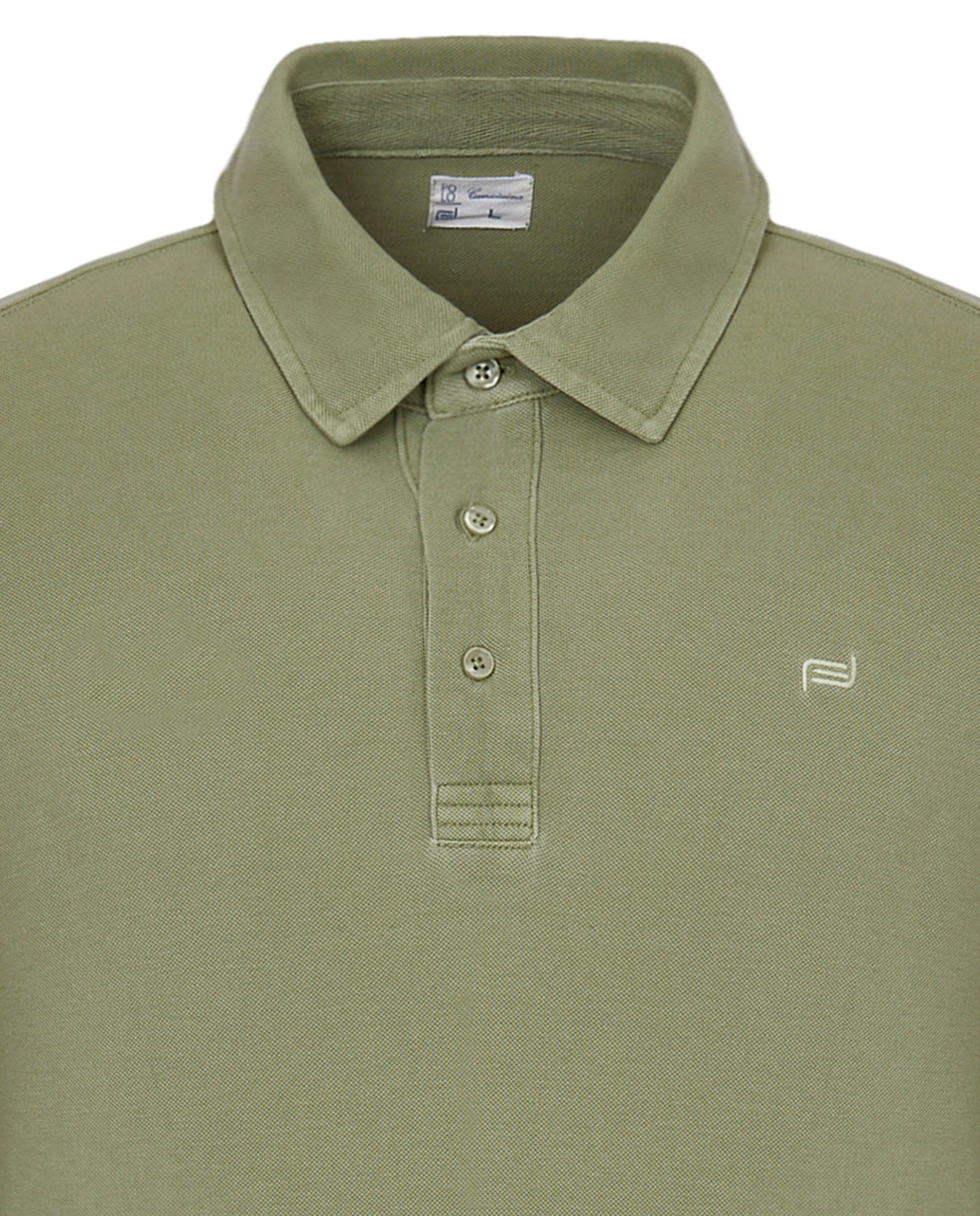 Polo verde militare manica lunga Camicissima