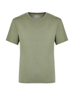 T-shirt basica verde militare_0