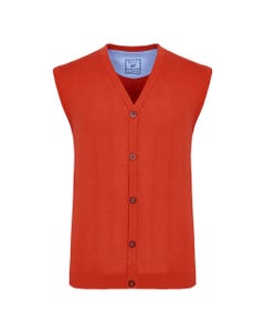 Cotton fancy vest with buttons