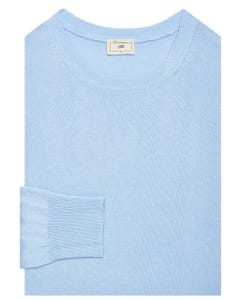 Cotton basic crew neck sweater_0
